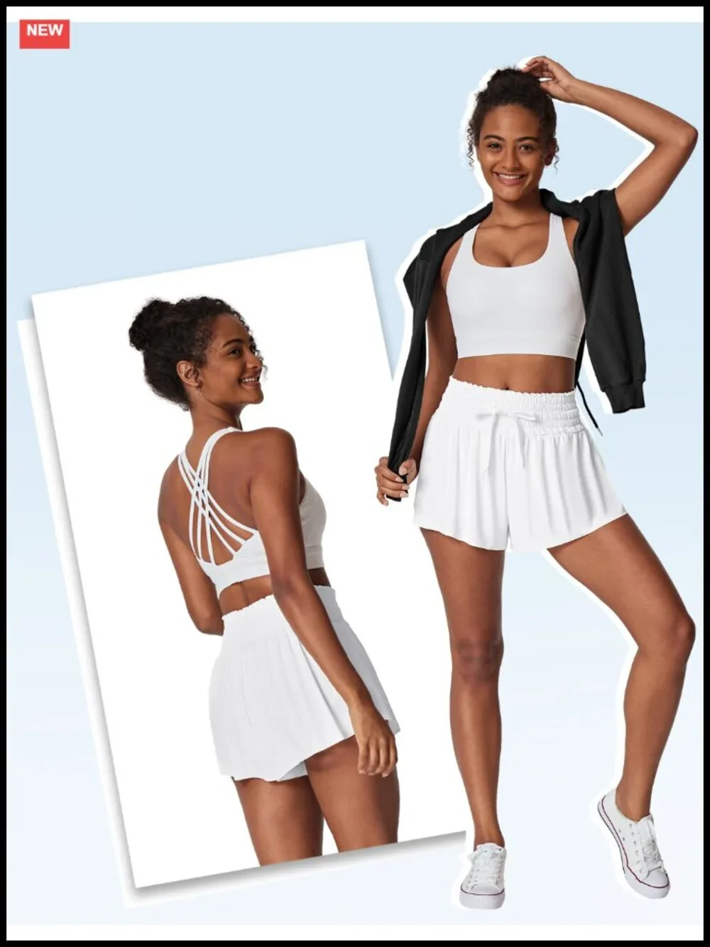 Flowy High Waisted Athletic Shorts with Pockets Tummy Control